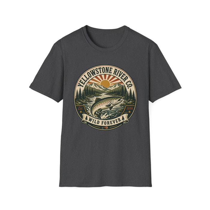 Yellowstone River Fishing Shirt | Vintage Trout Tee | First Rise Outfitters