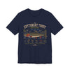 Cutthroat Trout Anatomy T-Shirt | Vintage Fly Fishing Shirt | Native Trout Field Guide Tee in Navy