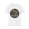 Gone Fishin’ Don’t Look For Me Shirt | Bigfoot Fishing Graphic Tee in White