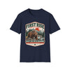 Keep the Wild Roaming Bear Tee | Wildlife Heritage Graphic Shirt in Navy