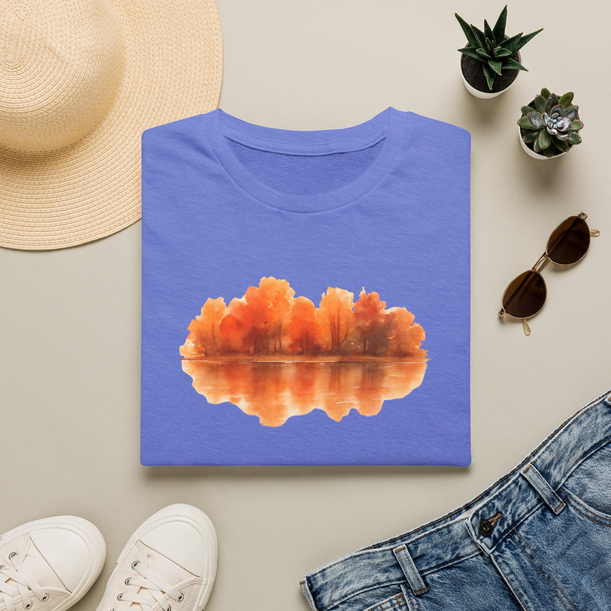 Autumn Lake Reflection T-Shirt