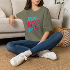 Neon Run Wild Typography T-Shirt