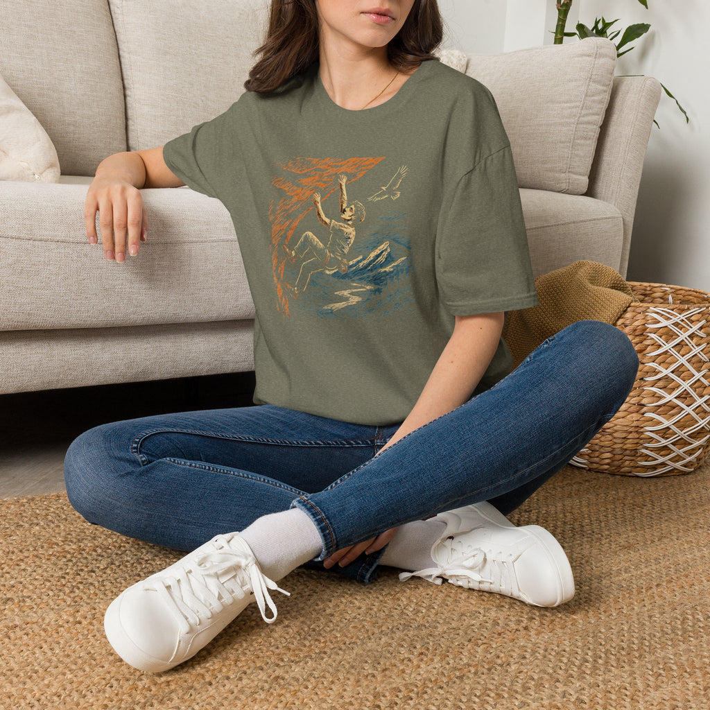 Climber on cliff T-Shirt