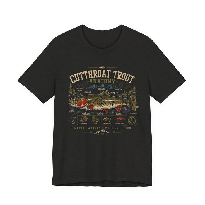 Cutthroat Trout Anatomy T-Shirt | Vintage Fly Fishing Shirt | Native Trout Field Guide Tee