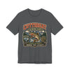 Cutthroat Legacy T-Shirt | Glacier National Park Trout Shirt | Vintage Fly Fishing Tee | Coldwater Tradition Angler Shirt in Asphalt
