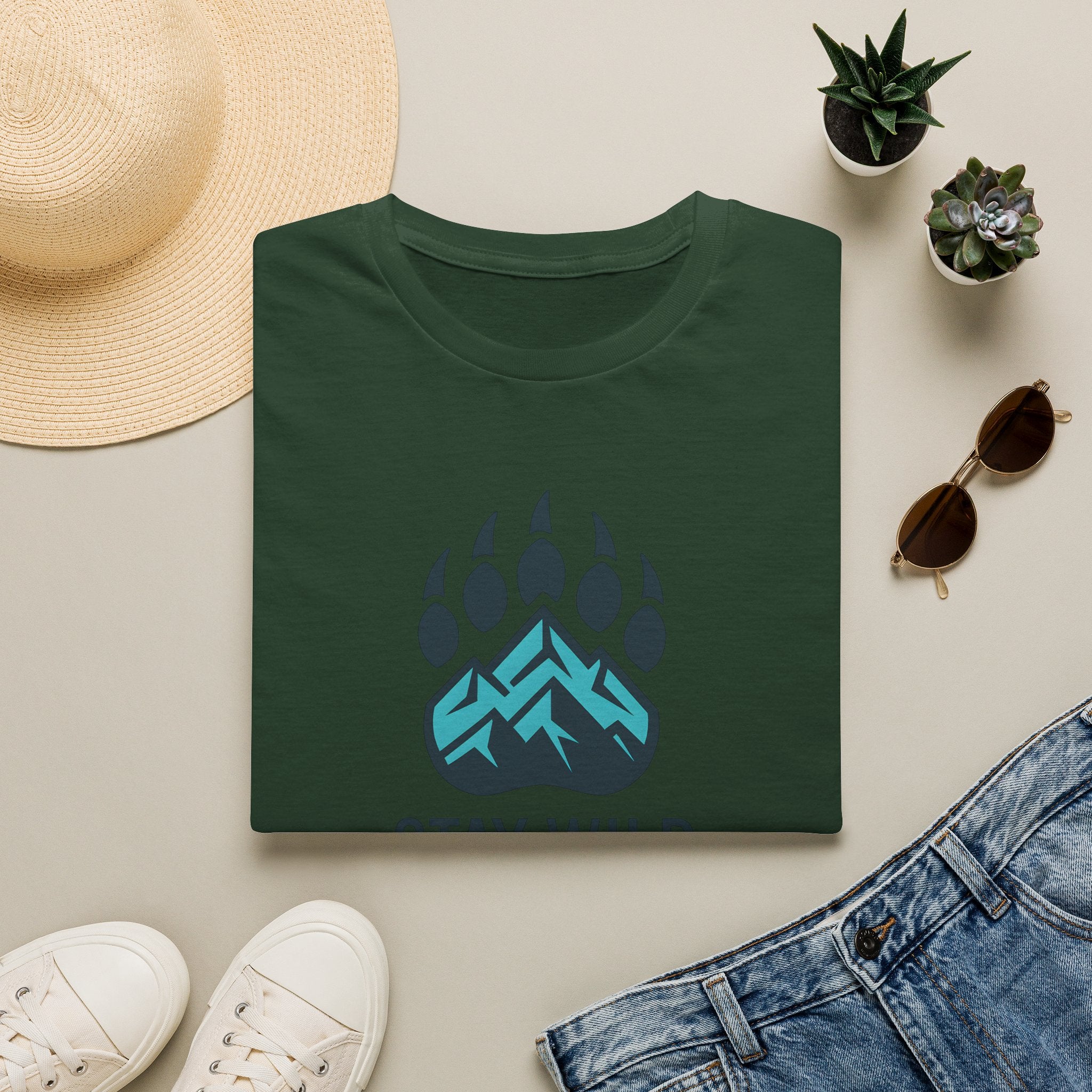 Stay Wild Mountain Emblem T-Shirt