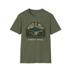Keep It Wild Mountains T-Shirt | Outdoor Nature Conservation Graphic Tee in Military Green