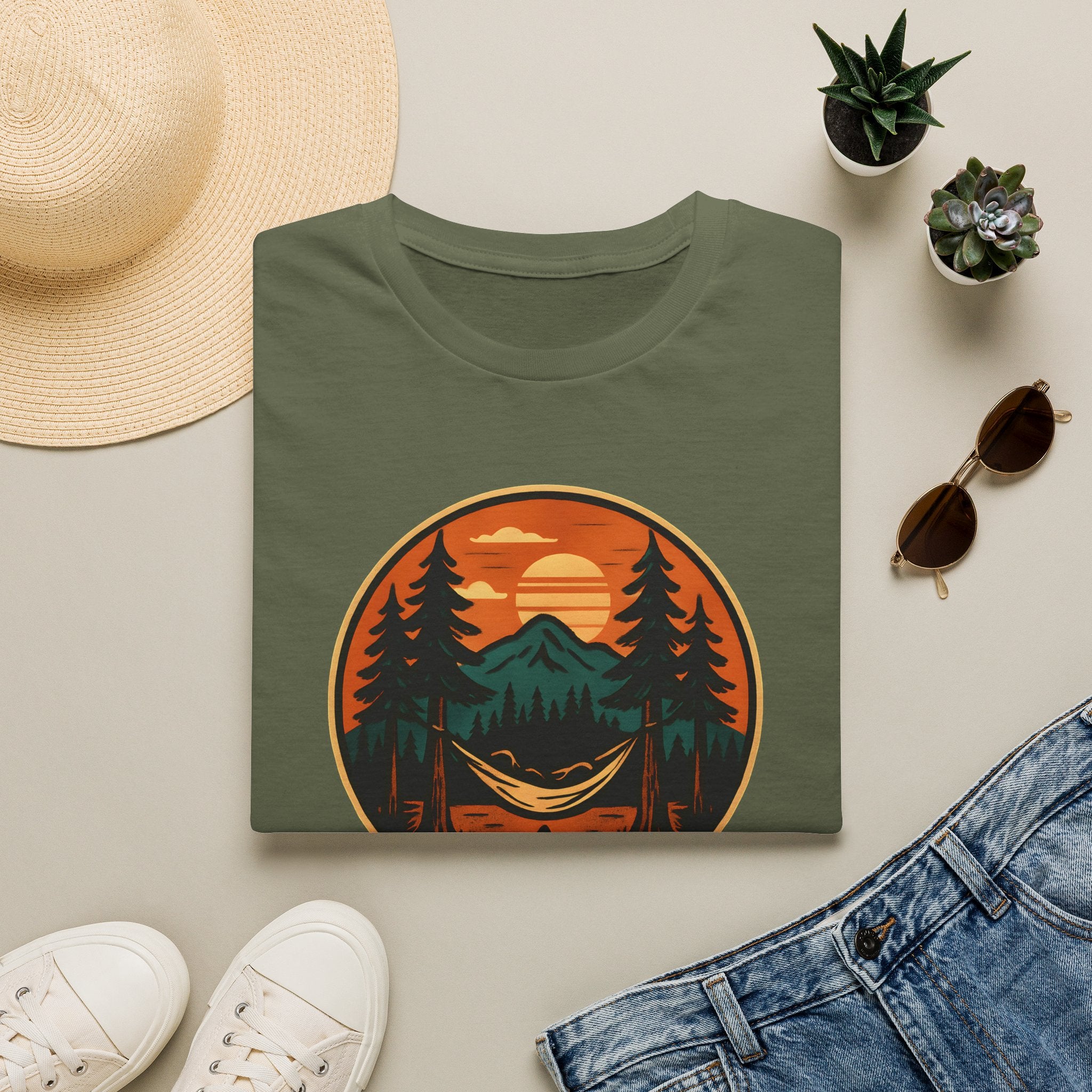 Sunset Hammock Camping T-Shirt
