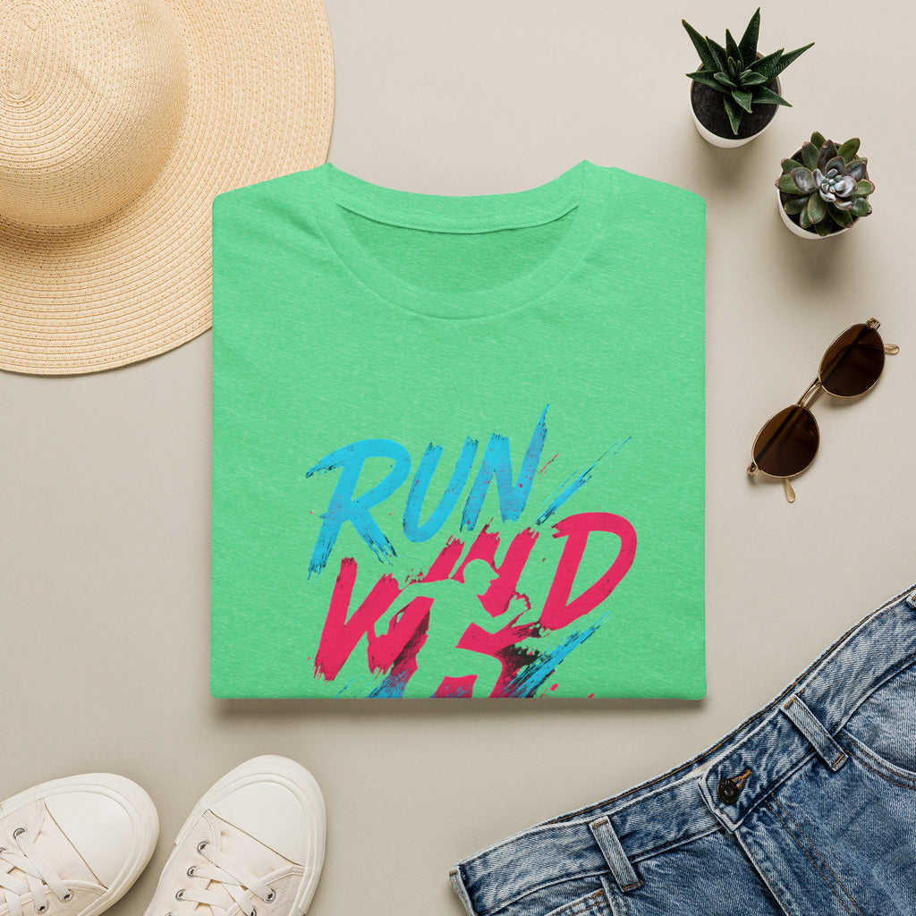 Neon Run Wild Typography T-Shirt