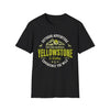 Yellowstone Is Calling T-Shirt | Vintage National Park Graphic Tee | Outdoor Adventure Shirt | First Rise Outfitters in Black