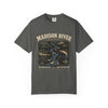 Madison River Montana T-Shirt | Vintage River Mileage Fly Fishing Tee in Pepper