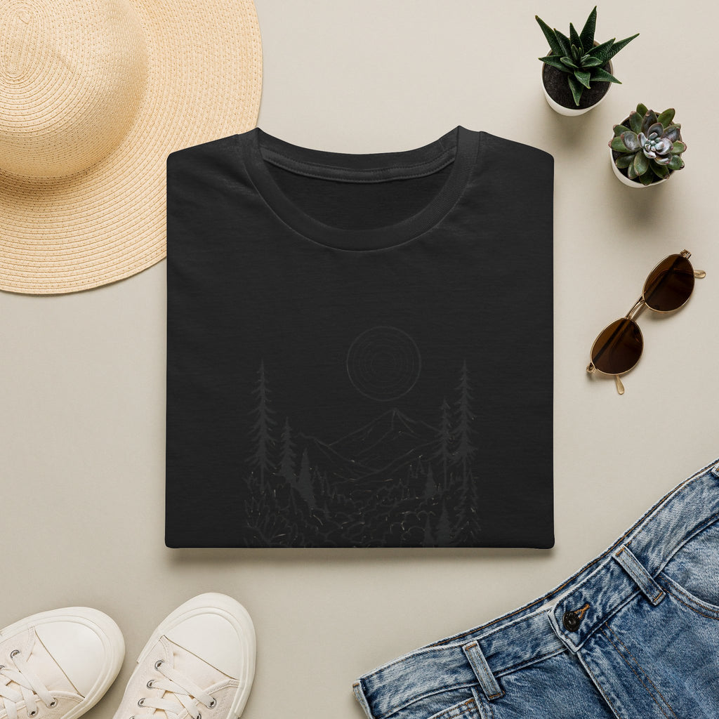 Moonlit Mountain Landscape T-Shirt