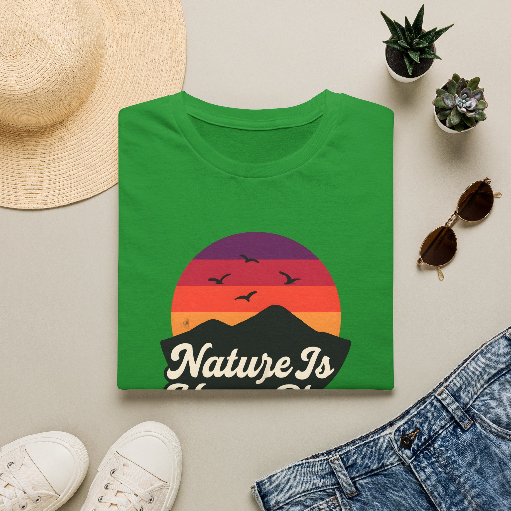 Sunset Over Mountains T-Shirt