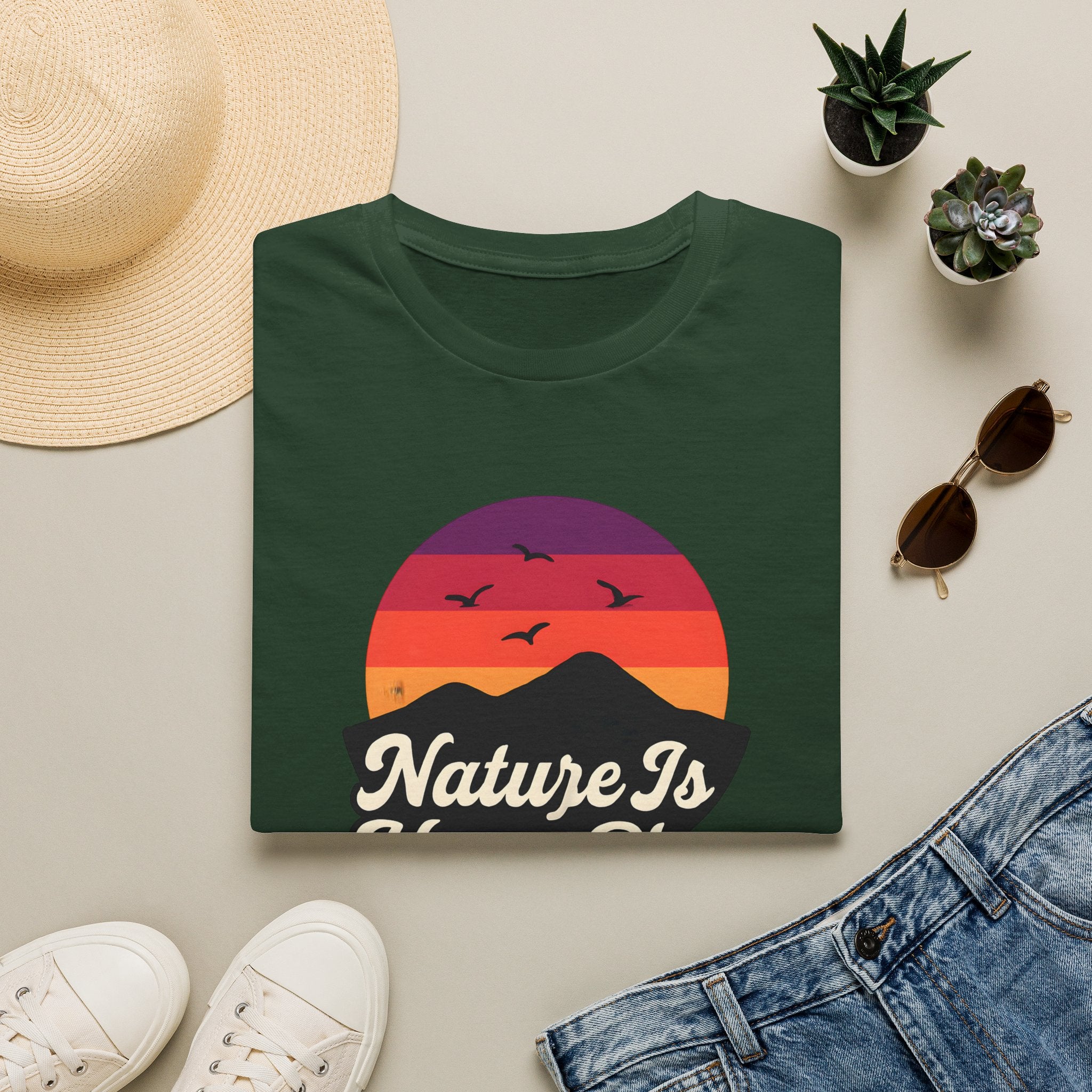 Sunset Over Mountains T-Shirt
