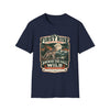 Answer the Call of the Wild Wolf Tee | Wildlife Heritage Shirt in Navy