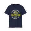 Yellowstone Is Calling T-Shirt | Vintage National Park Graphic Tee | Outdoor Adventure Shirt | First Rise Outfitters in Navy