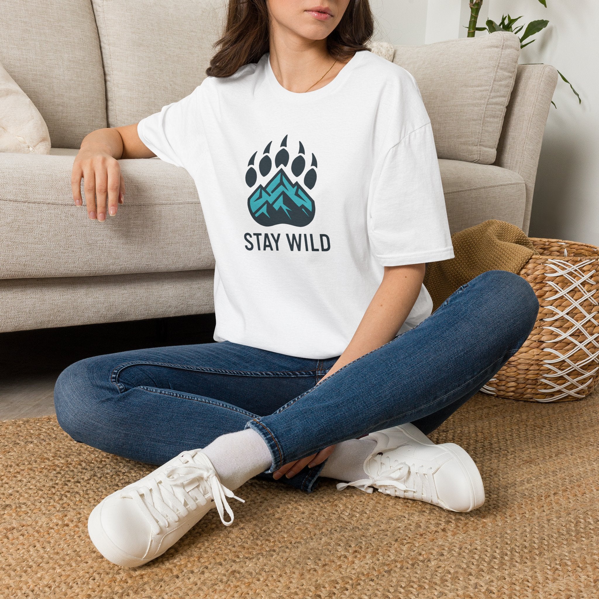 Stay Wild Mountain Emblem T-Shirt
