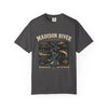 Madison River Montana T-Shirt | Vintage River Mileage Fly Fishing Tee in Graphite