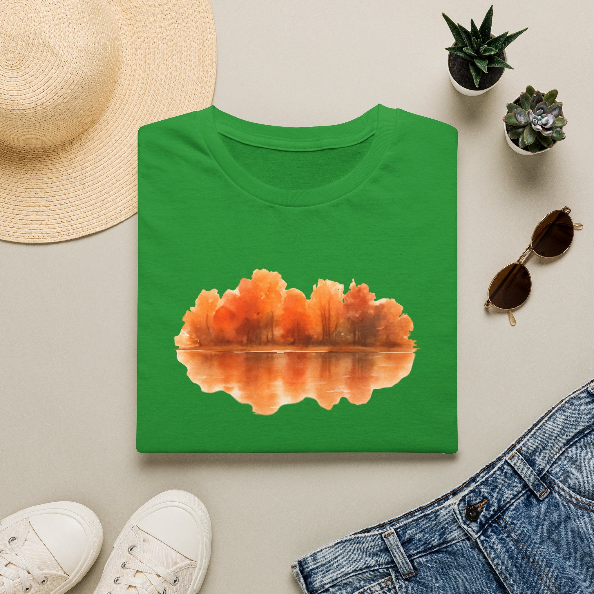 Autumn Lake Reflection T-Shirt