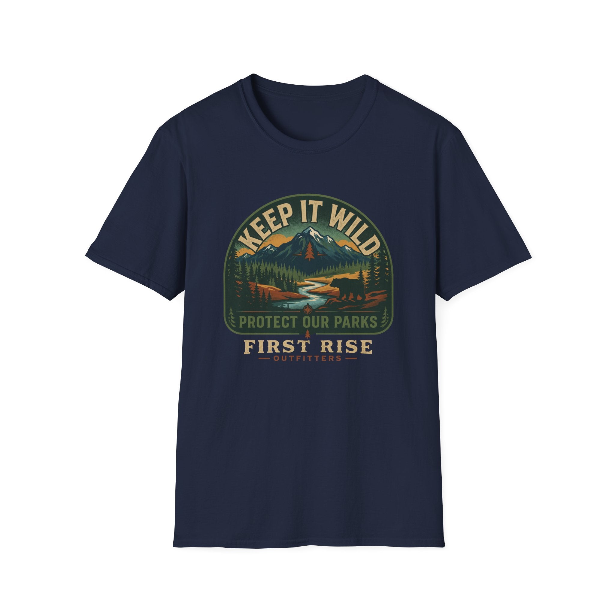 Keep It Wild Mountains T-Shirt | Outdoor Nature Conservation Graphic Tee