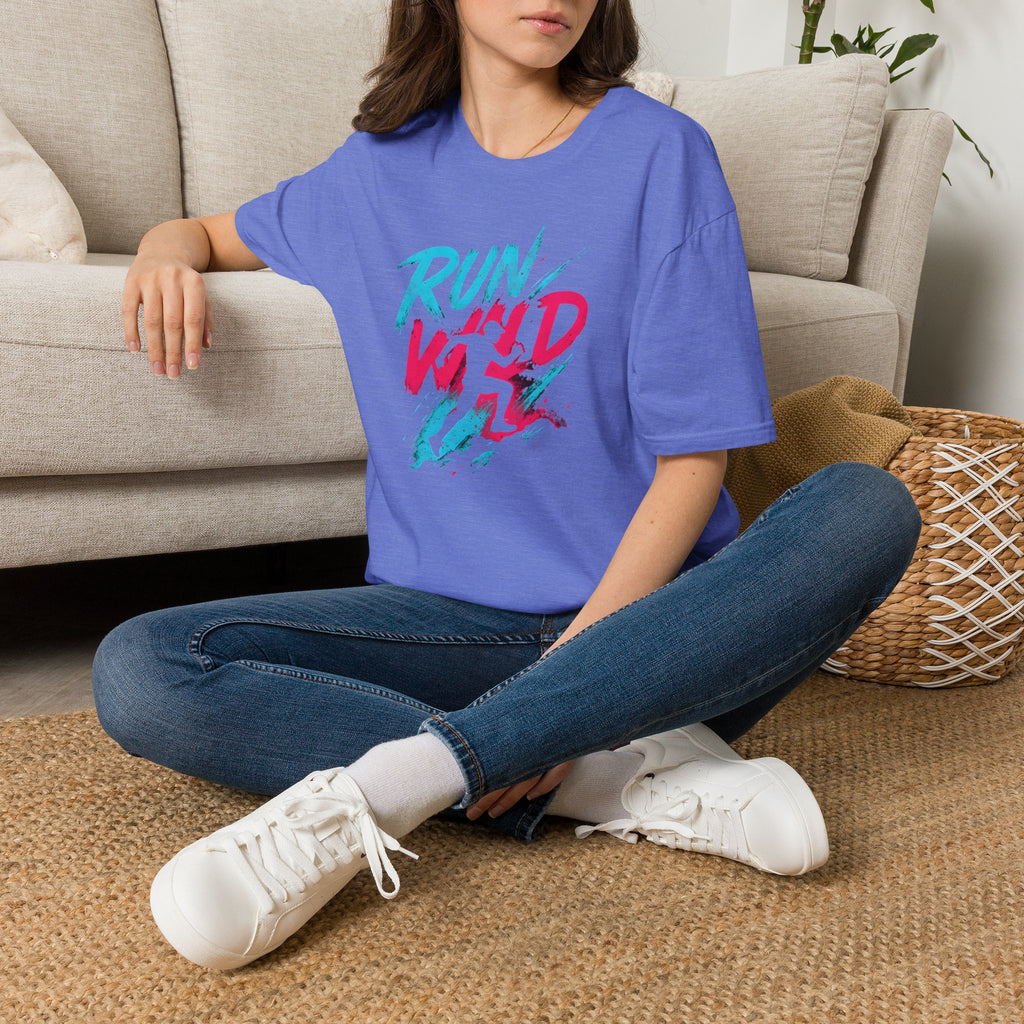 Neon Run Wild Typography T-Shirt