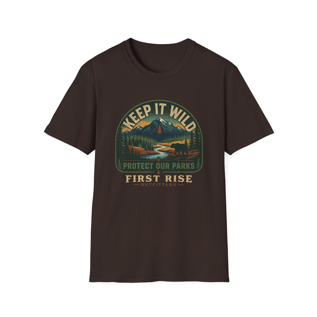 Keep It Wild Mountains T-Shirt | Outdoor Nature Conservation Graphic Tee