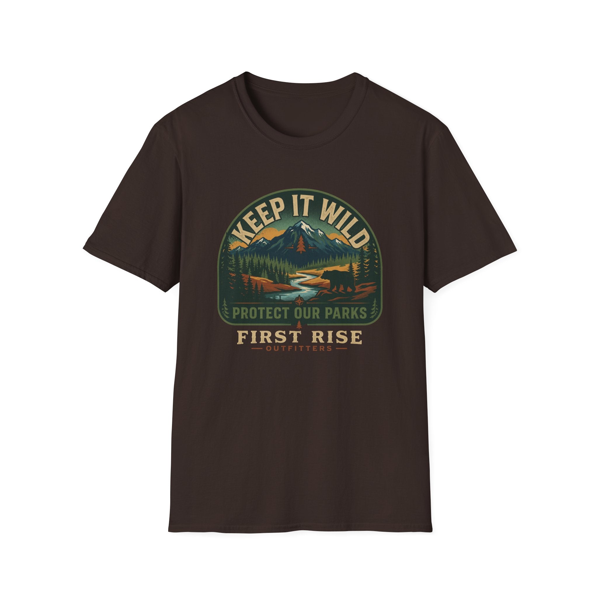 Keep It Wild Mountains T-Shirt | Outdoor Nature Conservation Graphic Tee