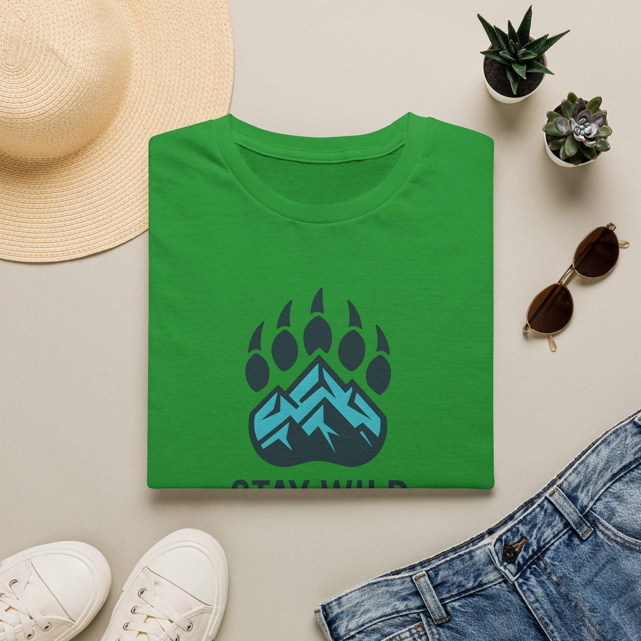 Stay Wild Mountain Emblem T-Shirt