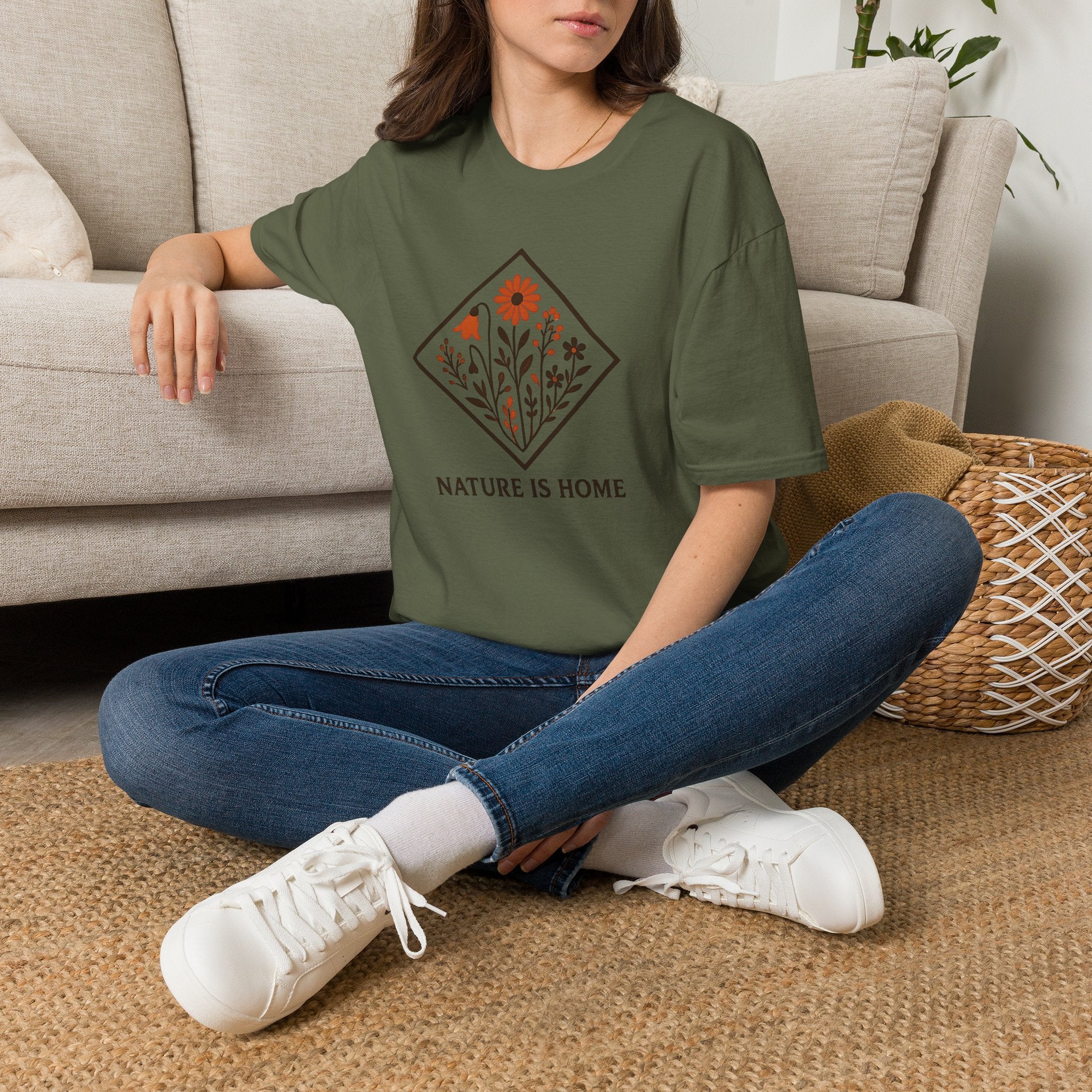 Floral Nature Artwork T-Shirt