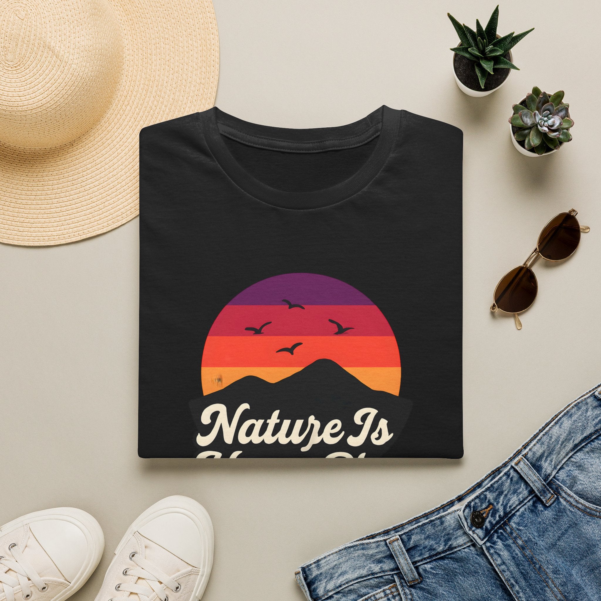Sunset Over Mountains T-Shirt