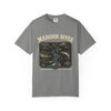 Madison River Montana T-Shirt | Vintage River Mileage Fly Fishing Tee in Granite
