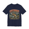 Cutthroat Legacy T-Shirt | Glacier National Park Trout Shirt | Vintage Fly Fishing Tee | Coldwater Tradition Angler Shirt in Navy