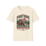 Natural cream Keep the Wild Roaming bear t-shirt with heritage badge art reading Protect Habitat, Leave It Wilder — thumbnail 3