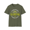 Yellowstone Is Calling T-Shirt | Vintage National Park Graphic Tee | Outdoor Adventure Shirt | First Rise Outfitters in Military Green