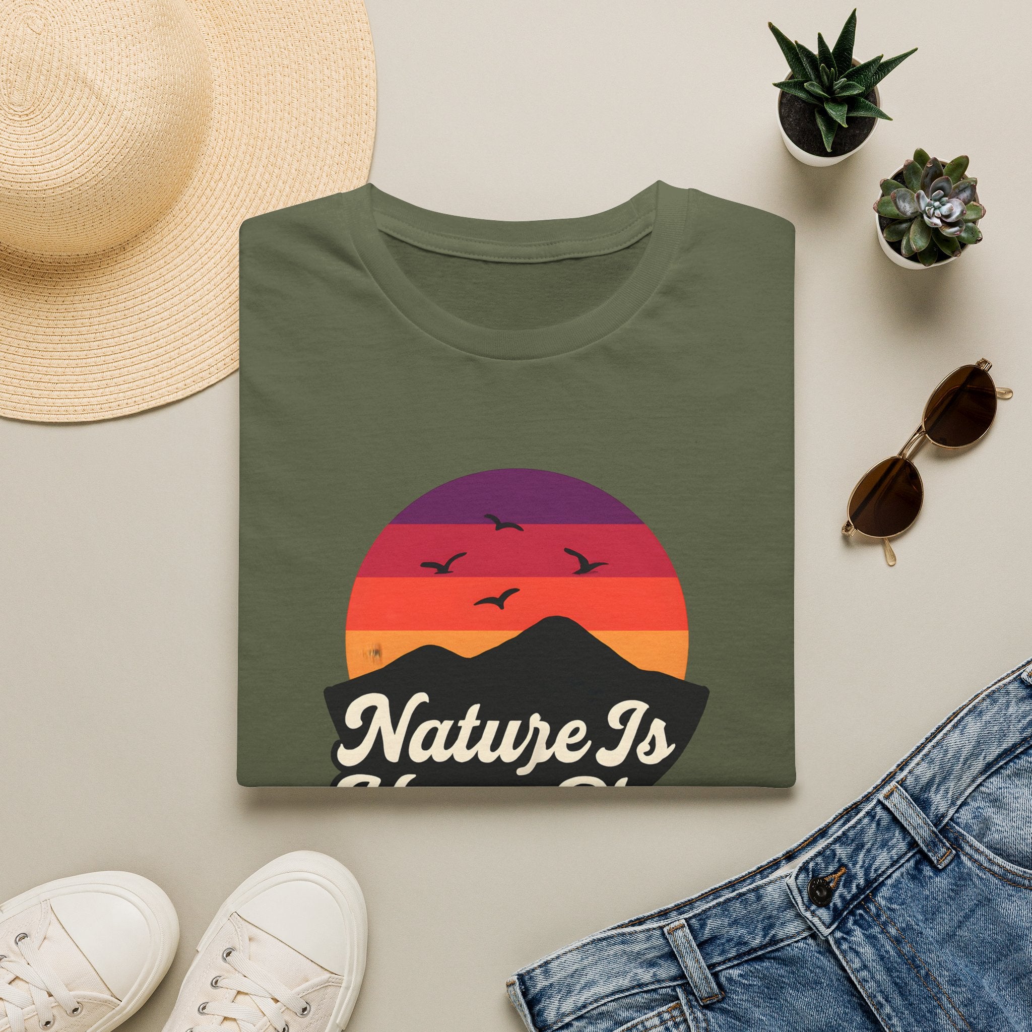 Sunset Over Mountains T-Shirt