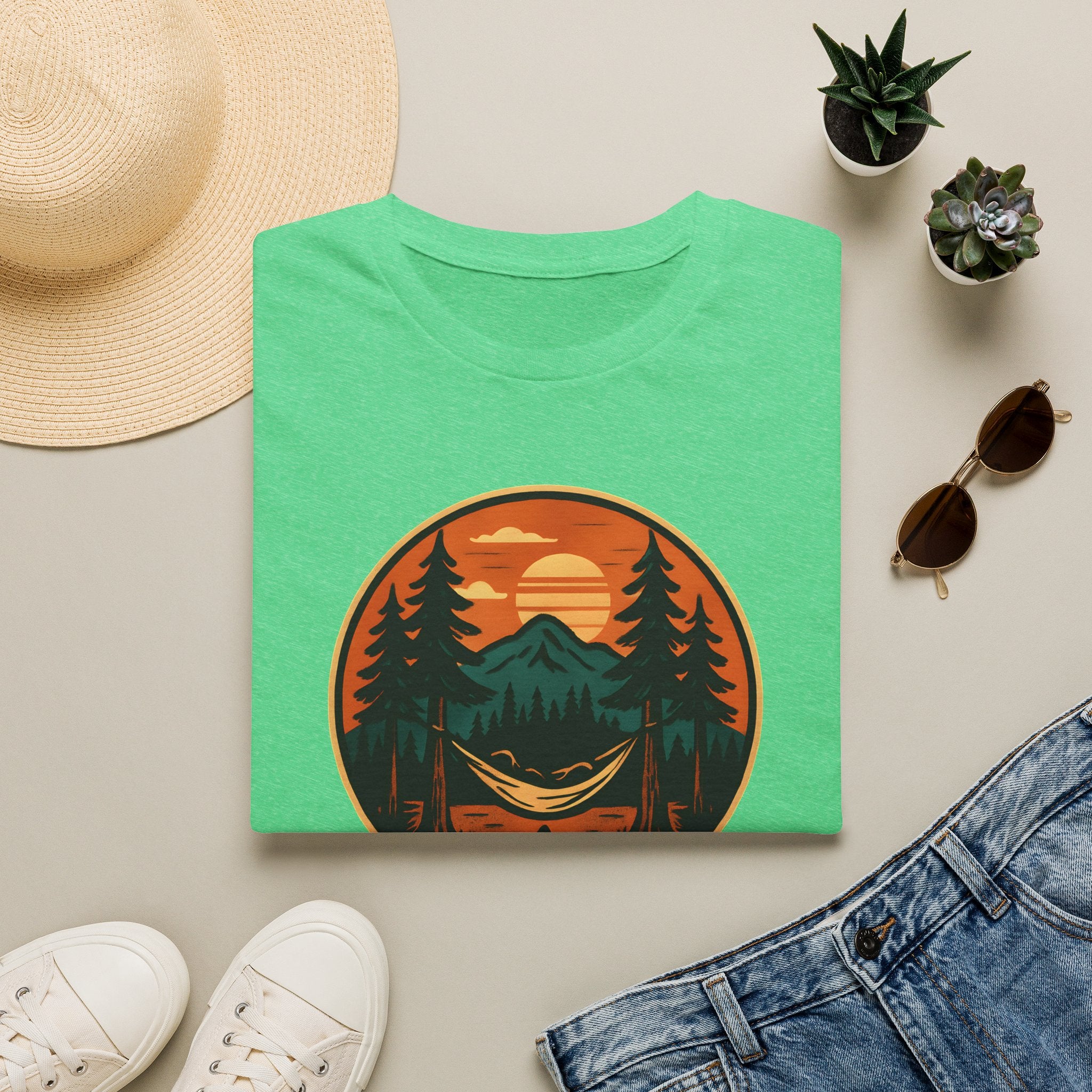 Sunset Hammock Camping T-Shirt