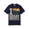 I Heart Great Smoky Mountains Shirt | Great Smoky Mountains National Park Tee | Smoky Mountains T-Shirt | Tennessee North Carolina Hiking Gift in True Navy