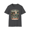 Answer the Call of the Wild Wolf Tee | Wildlife Heritage Shirt in Dark Heather