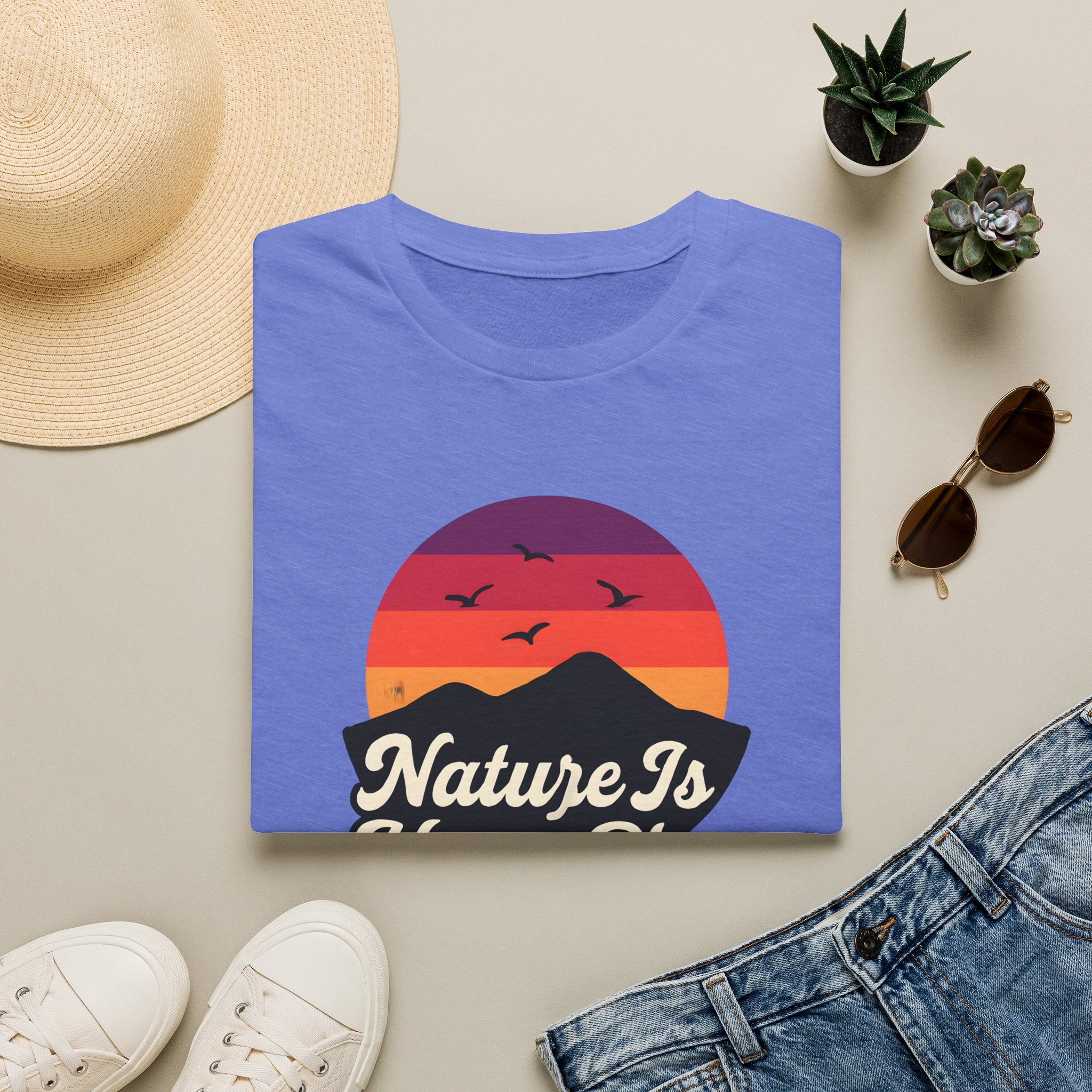 Sunset Over Mountains T-Shirt