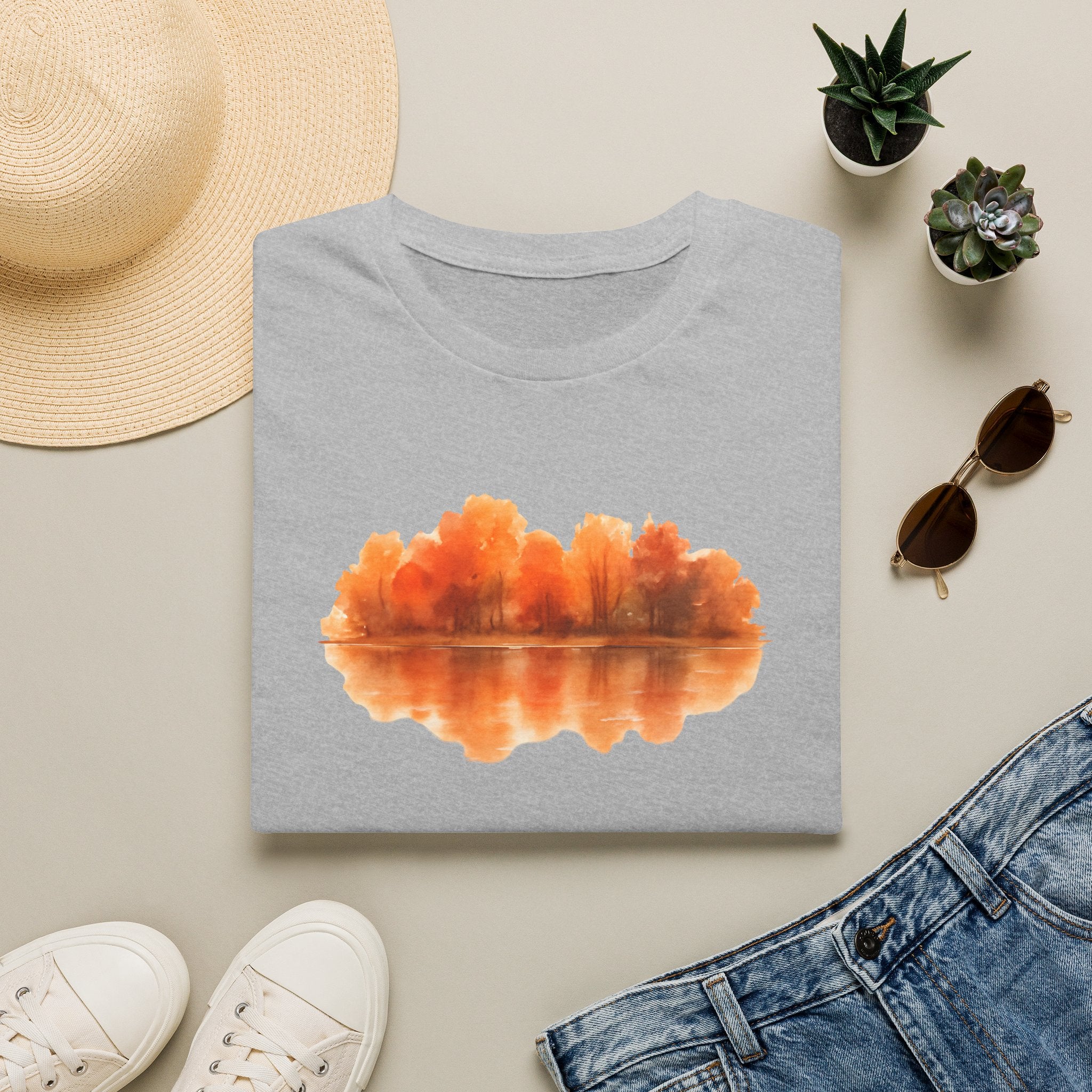 Autumn Lake Reflection T-Shirt