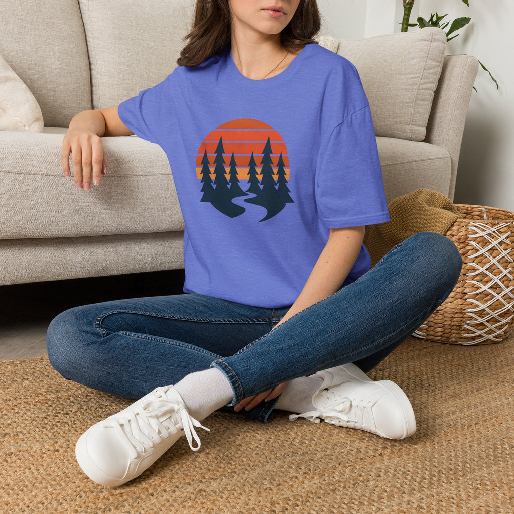 Sunset forest silhouettes T-Shirt