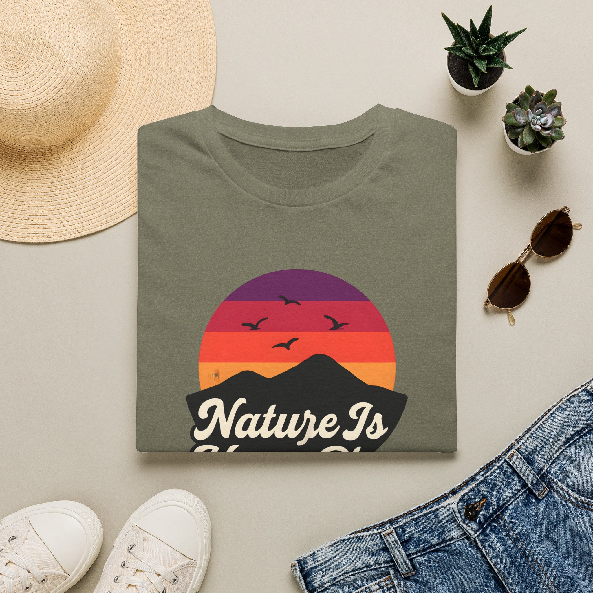 Sunset Over Mountains T-Shirt