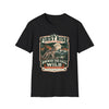Answer the Call of the Wild Wolf Tee | Wildlife Heritage Shirt in Black