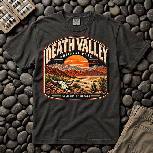 Death Valley National Park T-Shirt | Vintage Desert Sunset Graphic